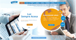 Desktop Screenshot of luzpublicidade.com.br